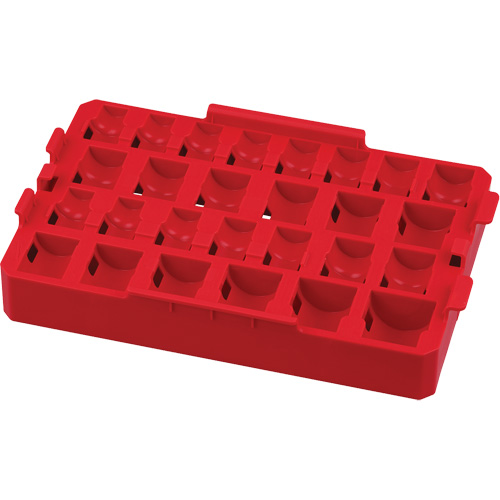 Organisateur amovible de 27 pi&egrave;ces pour les douilles de prise 1/2" Shockwave Impact Duty Packout Oxymax Inc