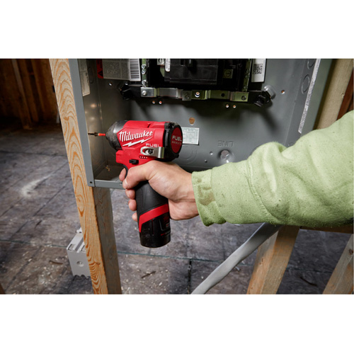M12 Fuel Hex Impact Driver Kit, 1/4", 1500 in-lbs Max. Torque, 12 V, Lithium-Ion Oxymax Inc