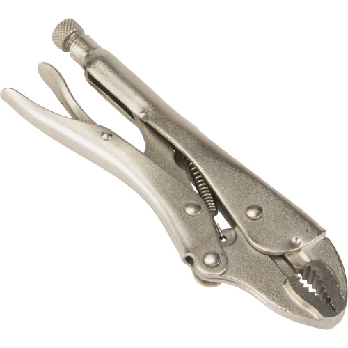 Locking Pliers with Wire Cutter, 7" Length, Curved Jaw Oxymax Inc