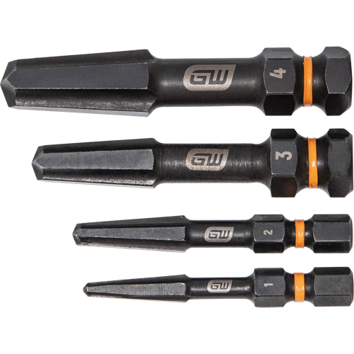 Jeu d'extracteur de vis Bolt Biter, Acier rapide, 4 Morceaux Oxymax Inc