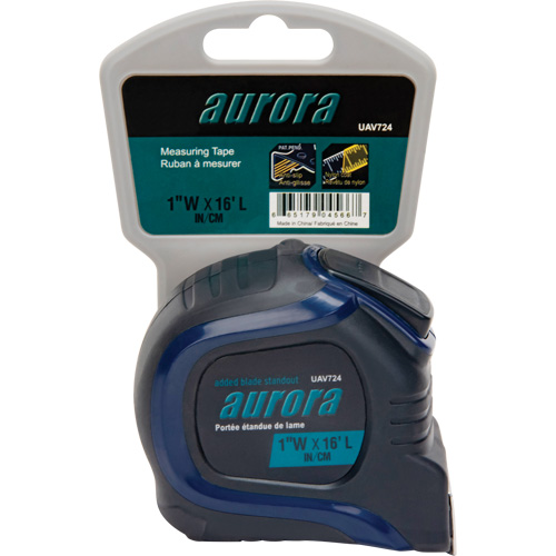 Ruban &agrave; mesurer, 1" x 16', Marques de goujon Imp&eacute;rial & m&eacute;trique Oxymax Inc