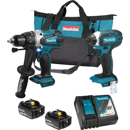 LXT Cordless 2-Tool Combo Kit, Lithium-Ion, 18 V Oxymax Inc