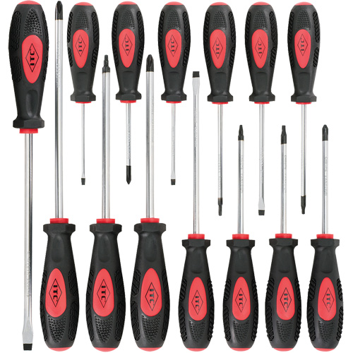IESD-14S Ergonomic Screwdriver Set, 14 Pcs., Magnetic Oxymax Inc