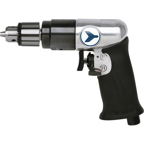 AD38VSRK Perceuse pneumatique &agrave; vitesse variable, 6 pi³/min, 1/4" NPT, 82 dBA, 3/8" mandrin, Avec cl&eacute; Oxymax Inc