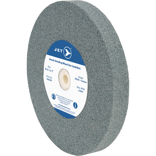GC810C Bench Grinding Wheel, 8" x 1", 1" Arbor, Silicon Carbide Oxymax Inc