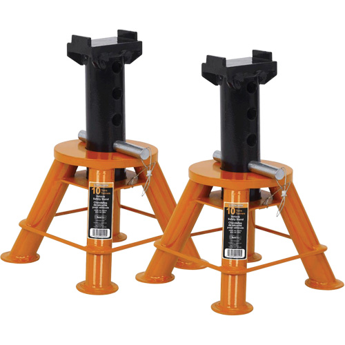 B&eacute;quilles de cric &agrave; profil bas, Tige verrouillable, Capacit&eacute; de 10 tonnes, 17-1/3" - 11-1/8" h Oxymax Inc