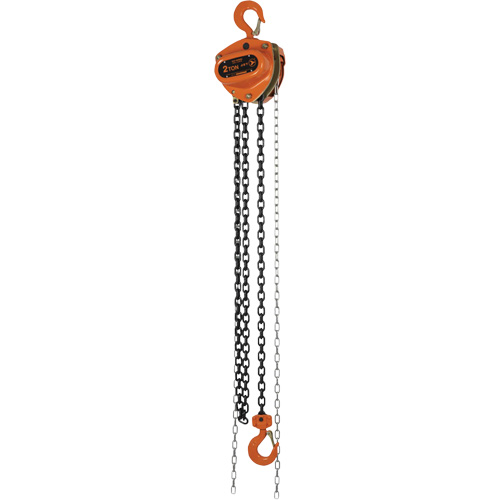 KCH Series Chain Hoists, 10' Lift, 4400 lbs. (2 tons) Capacity, Alloy Steel Chain Oxymax Inc