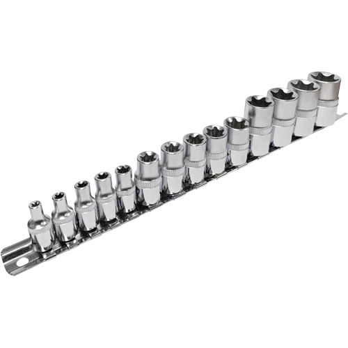 SS314TS  Jeu de douilles externes standards, Torx, Prise 1/2"/1/4"/3/8", 14 mr Oxymax Inc