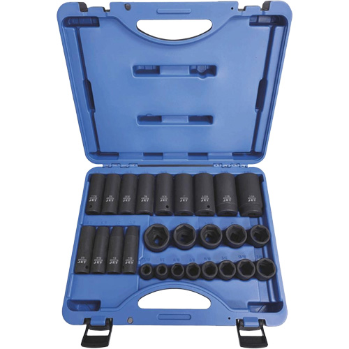PS2612SD Jeux de douilles - r&eacute;guli&egrave;res, 26 Mcx, Chocs, Prise de 1/2" Oxymax Inc