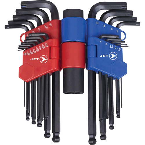 JHHK-22 Hextractor Hex Key Wrench Sets, 22 Pcs., Metric & Imperial Oxymax Inc