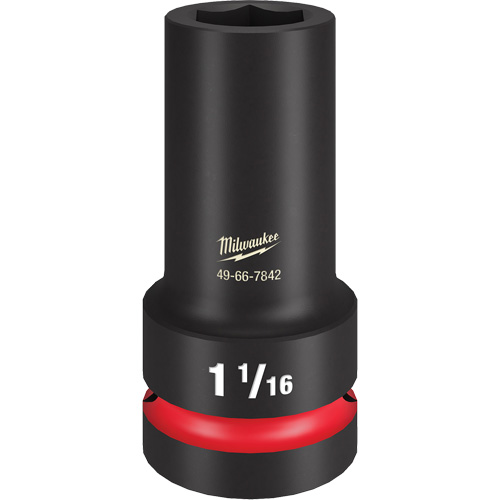 Shockwave Impact Duty Thin Wall Extra Socket, Impact, 1-1/16", 1" Drive, 6 Points, Deep Oxymax Inc
