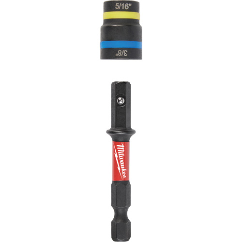 Shockwave Impact Duty Quik-Clear 2-in-1 Nut Driver, 5/16"/3/8" Drive, 2-1/2" L, Magnetic Oxymax Inc