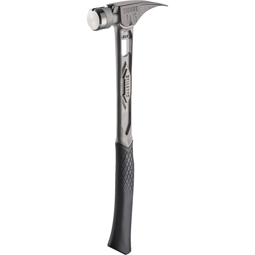 Marteau de charpente en titane lisse TIBONE, 15 oz, Prise en Acier plein, 17-17/50" lo Oxymax Inc