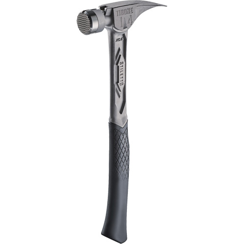TIBONE Milled Titanium Framing Hammer, 14 oz., Solid Steel Handle, 15-1/4" L Oxymax Inc