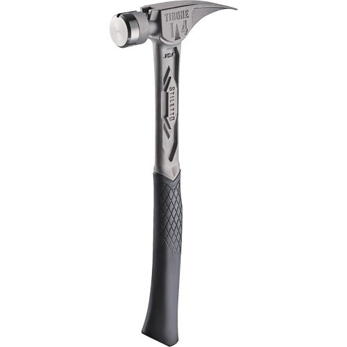 Marteau de charpente en titane lisse TIBONE, 14 oz, Prise en Acier plein, 15-1/4" lo Oxymax Inc