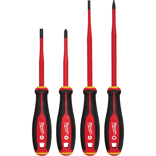 Insulated Slim Tip Screwdriver Set, 4 Pcs., Magnetic Oxymax Inc