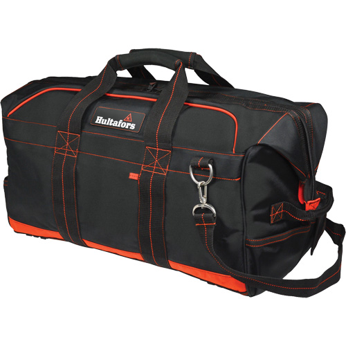 24" Pro Contractor's Gear Bag, Ballistic Polyester, Black/Red Oxymax Inc