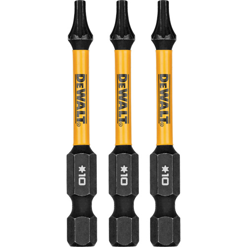 3-Piece FLEXTORQ&reg; Impact Screwdriving Bits, Torx, T-10, 1/4" Drive Oxymax Inc