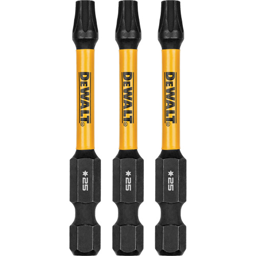 Forets pour tournevis &agrave; chocs FLEXTORQ 3 mcx, Torx, T-25, Prise 1/4" Oxymax Inc