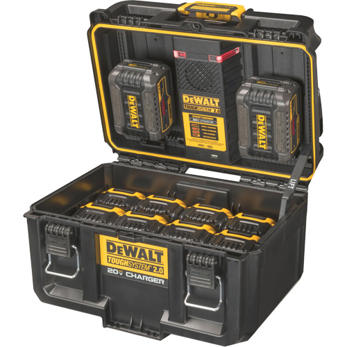 Chargeur 20V &agrave; deux ports ToughSystem 2.0, 14" x 15" x 9", Noir/Jaune Oxymax Inc