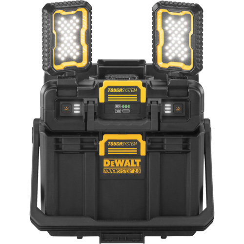 ToughSystem&reg; 2.0 Adjustable Work Light with Storage, 16" x 11" x 14", Black/Yellow Oxymax Inc
