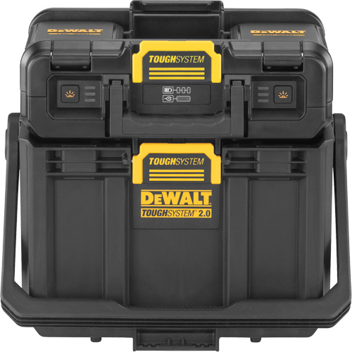ToughSystem&reg; 2.0 Adjustable Work Light with Storage, 16" x 11" x 14", Black/Yellow Oxymax Inc