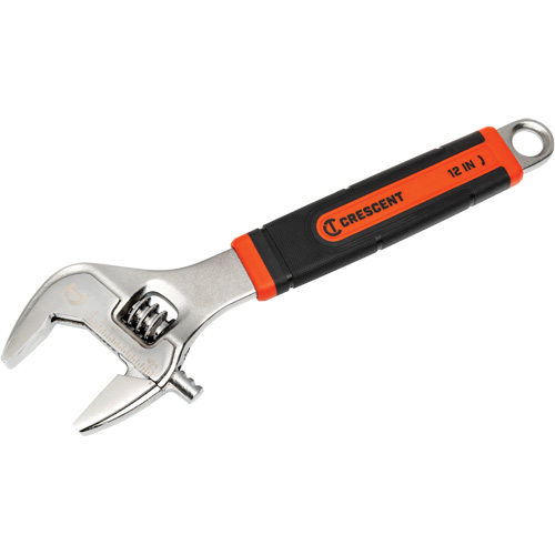 Adjustable Wrench, 12" L, 46 mm/3-1/5" Max Width, Chrome/Polished Oxymax Inc