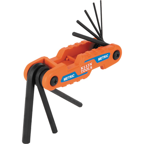 Compact Folding Hex Key Set, 8 Pcs., Metric Oxymax Inc