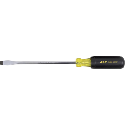 JKSS-8R Slot Screwdriver, 3/8" Tip, Round, 8" L, Cushion Grip Handle Oxymax Inc