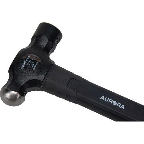 Marteau &agrave; panne ronde, Poids de la t&ecirc;te 24 oz, Face Ordinaire, Prise Fibre de verre Oxymax Inc