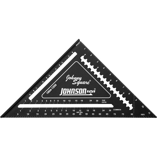 12" Johnny Square&reg; Professional Easy-Read Rafter Square Oxymax Inc