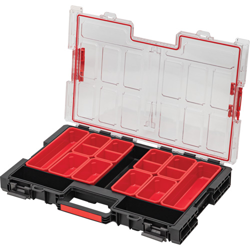 Grand organisateur avec bacs Arx, 21" x 15" x 3", Noir Oxymax Inc