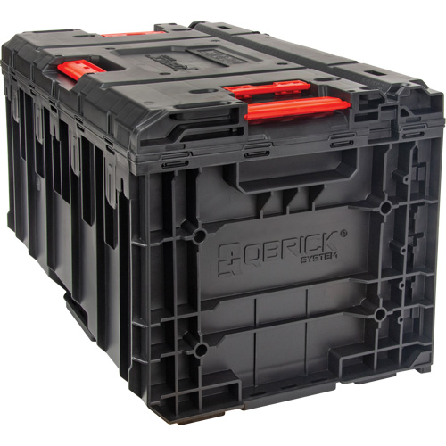 Boîte &agrave; outils Arx avec un tiroir, 11-1/5'' la x 18-3/10" p x 9-1/10" h, Noir/Rouge Oxymax Inc