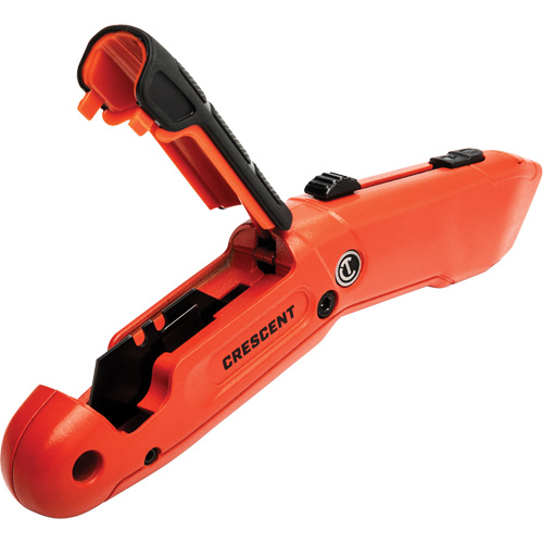 Couteau de s&eacute;curit&eacute; autor&eacute;tractable, 1", Acier, Prise en Aluminium Oxymax Inc