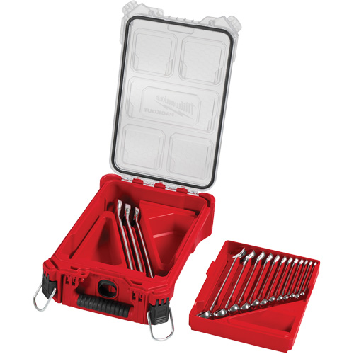 SAE Wrench Set with PackOut Compact Organizer, Combination, 15 Pieces, Imperial Oxymax Inc