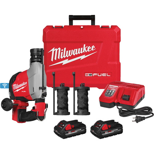Marteau rotatif &agrave; la verticale FUEL avec extracteur de poussi&egrave;re int&eacute;gr&eacute;, 18 V, 5/8", 1310 tr/min Oxymax Inc