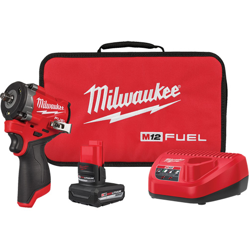 Ensemble de cl&eacute; &agrave; chocs courte Fuel, 12 V, Mandrin 3/8" Oxymax Inc