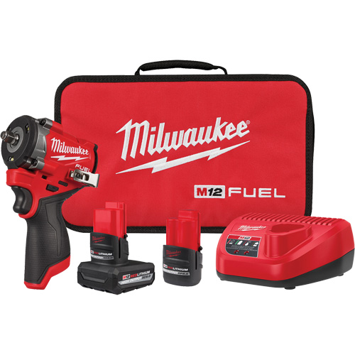 Ensemble de cl&eacute; &agrave; chocs courte Fuel, 12 V, Mandrin 3/8" Oxymax Inc