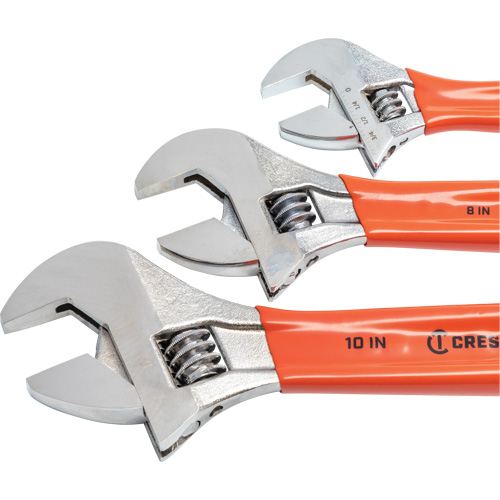 Cushion Grip Wrench Set, Adjustable, 3 Pieces Oxymax Inc
