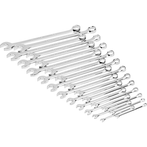 Jeu de cl&eacute;s mixtes m&eacute;triques et longues &agrave; 12 pans dans un plateau de rangement en mousse, Ouverte, 24 morceaux, M&eacute;trique Oxymax Inc