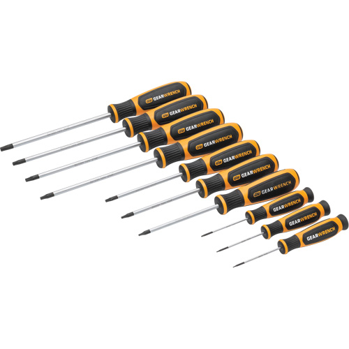 Torx&reg; Dual Material Screwdriver Set in Foam Storage Tray, 10 Pcs. Oxymax Inc