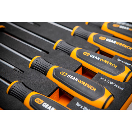 Torx&reg; Dual Material Screwdriver Set in Foam Storage Tray, 10 Pcs. Oxymax Inc