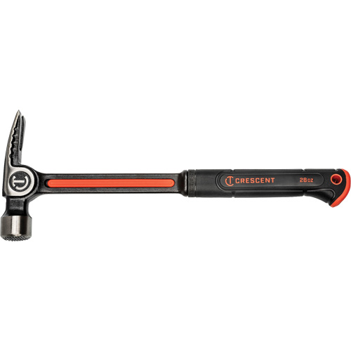 Milled-Face Framing Hammer, 28 oz., Solid Steel Handle, 16" L Oxymax Inc