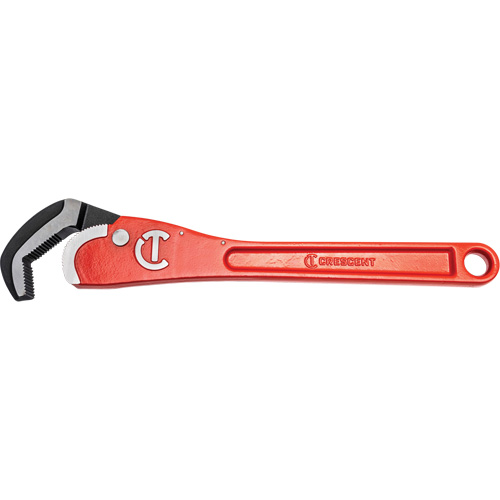 Self-Adjusting Steel Pipe Wrench, 2-1/2" Jaw Capacity, 16" Long, Powder Coated Finish, Non-Ergonomic Handle Oxymax Inc