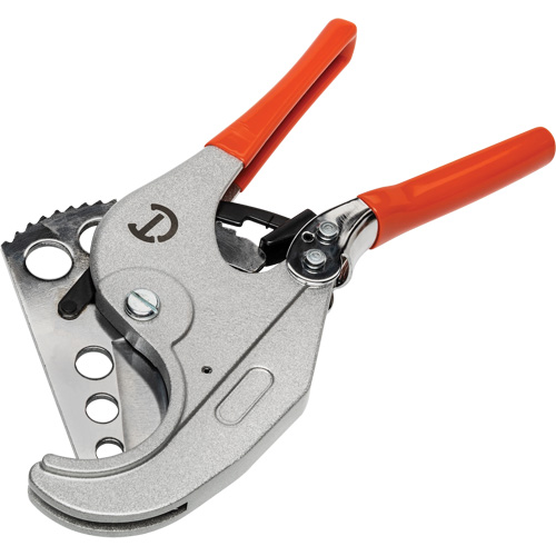 Ratcheting PVC Pipe Cutter with Dipped Grips, 1/4"- 2-3/8" Capacity Oxymax Inc