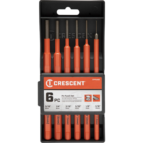 Pin Punch Set, 6 Pieces Oxymax Inc