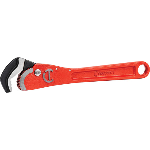 Self-Adjusting Pipe Wrench, 1-1/2" Jaw Capacity, 12" Long, Powder Coated Finish, Non-Ergonomic Handle Oxymax Inc