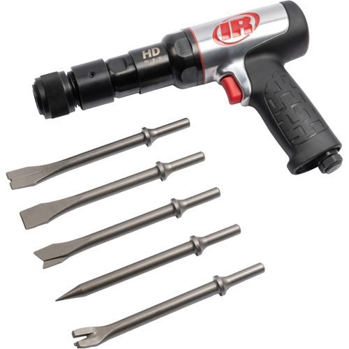 Ensemble de marteau pneumatique avec ciseau 5 mcx, 2,66 pi, cu/min, 1/4" NPT, 2600 coups/min, 3/4" x 3" (19mm x 76mm) Oxymax Inc
