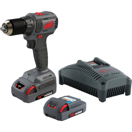 Cordless Compact Drill Driver Kit, Lithium-Ion, 20 V, 1/2" Chuck, 37 ft-lbs Torque Oxymax Inc