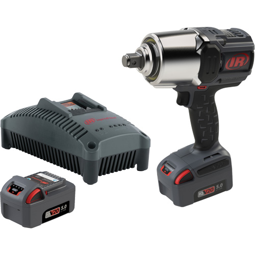 Cordless Impact Wrench Kit with Friction Ring Thru-Hole, 20 V, 3/4" Socket Oxymax Inc